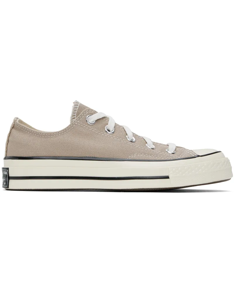 Converse Taupe Chuck 70 Vintage Canvas Sneakers Vintage