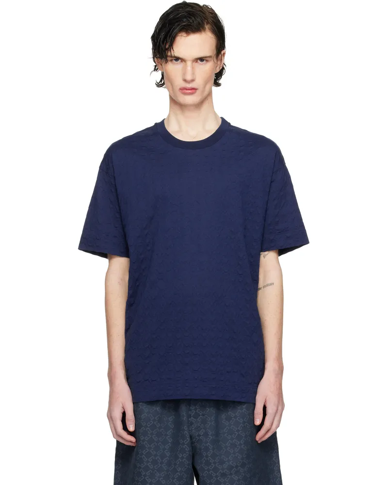 Givenchy Blue Monogram 72 Jacquard T-shirt 470-saphir