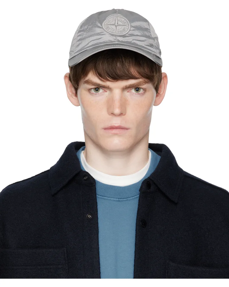 Stone Island Gray 9100011 Nylon Metal ECONYL Cap V0061
