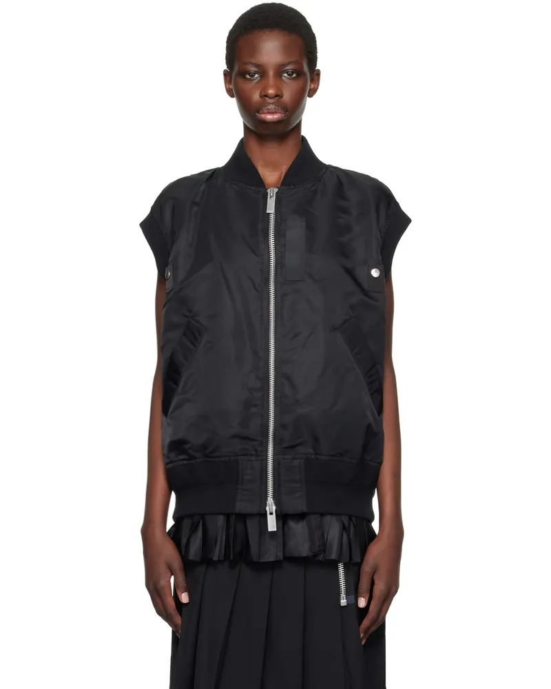 Sacai Black Layered Vest 001