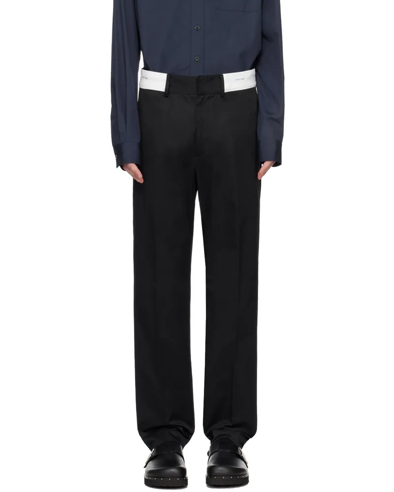 Palm Angels Black Sartorial Trousers Black