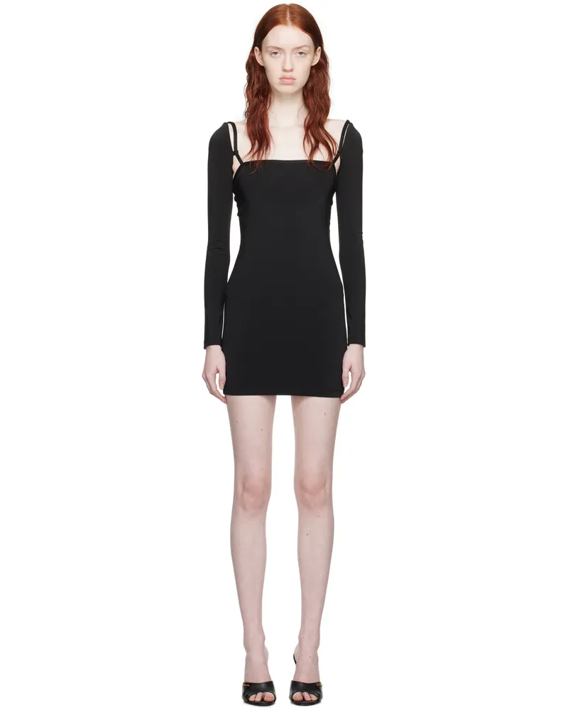 Alexander Wang Black Open Back Minidress 001