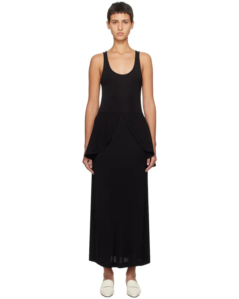 BITE Studios Black Petal Maxi Dress Black