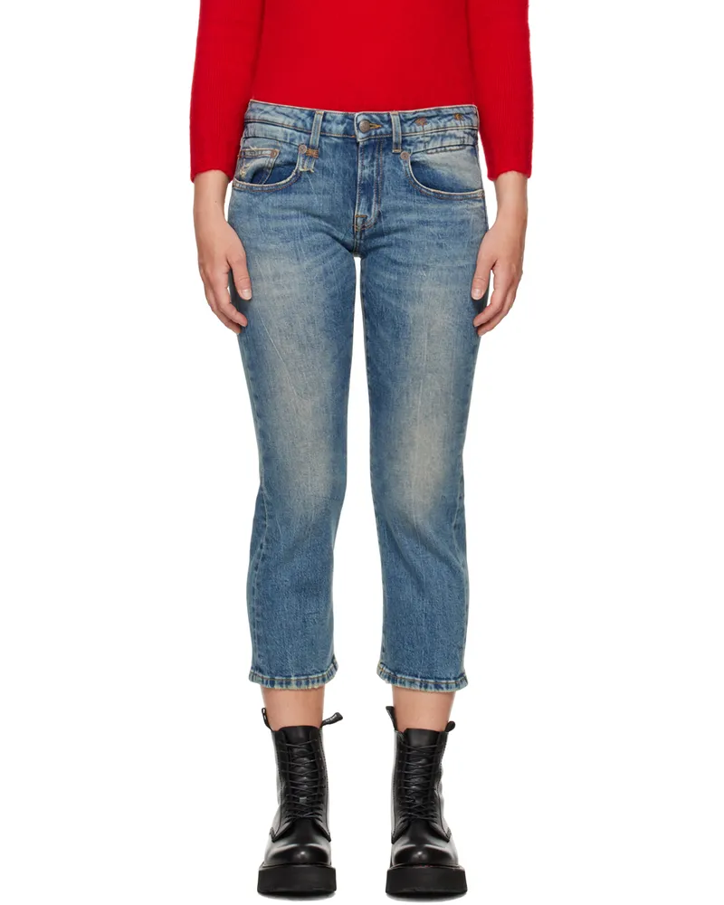 R13 Blue Boy Straight Jeans Kelly