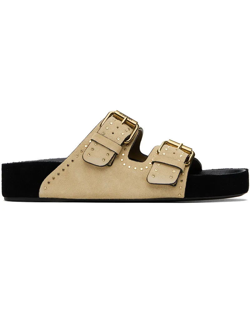 Isabel Marant Beige Lennyo Buckle Sandals 50tf