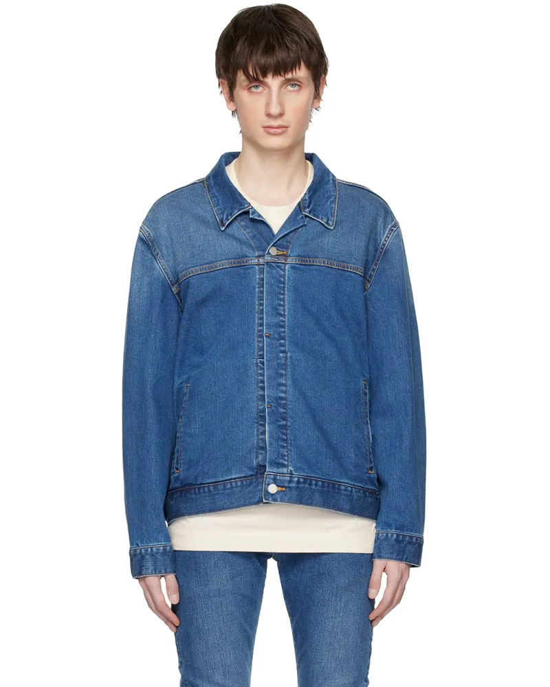 ATTACHMENT Blue Faded Denim Jacket 421
