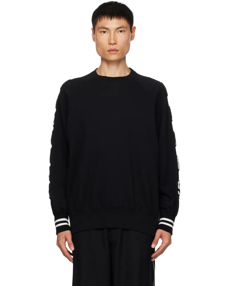 Undercover Black Appliqué Sweater Black
