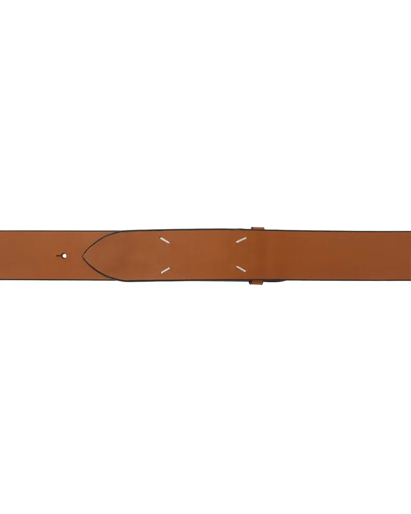 Maison Margiela Tan Four Stitches Belt H4200
