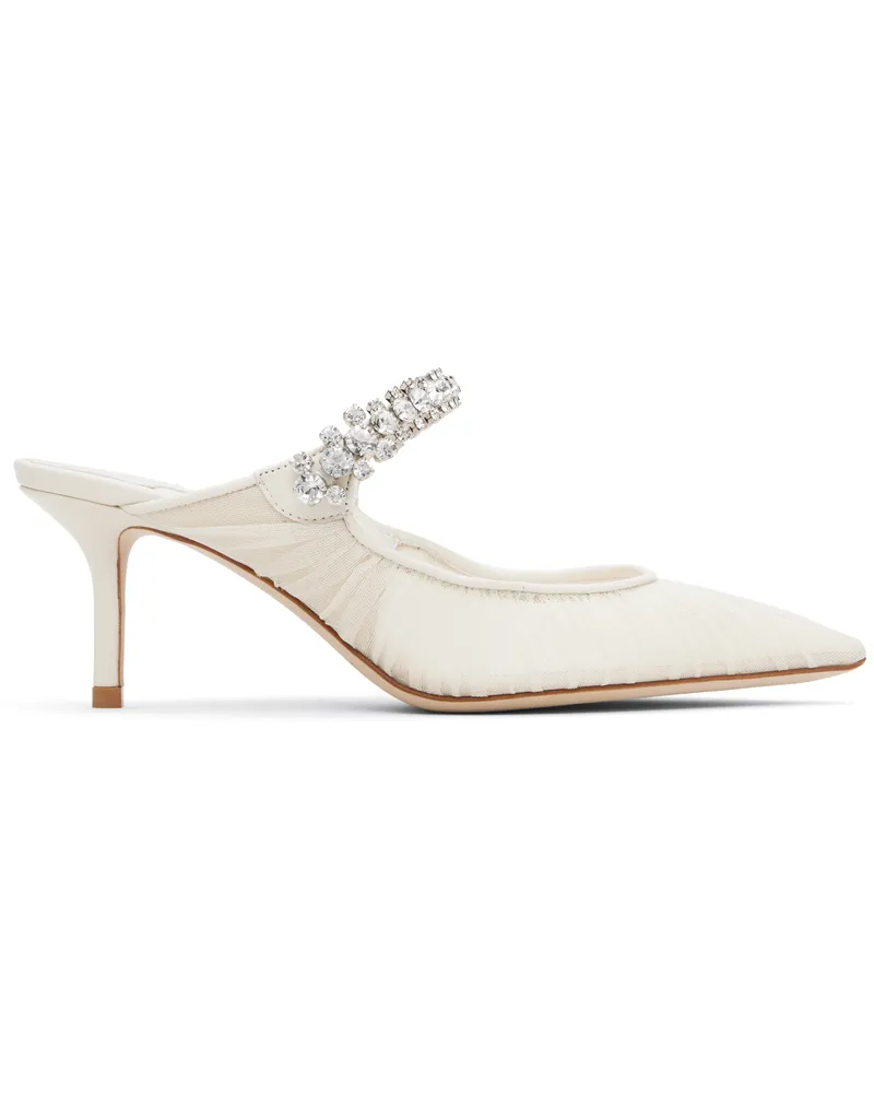 Jimmy Choo SSENSE Exclusive Off-White Bing 65 Mules Ivory