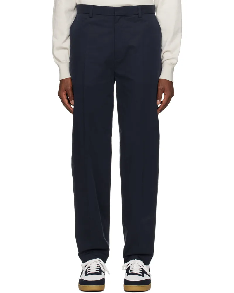 A.P.C. Navy Massimo Trousers Iaj