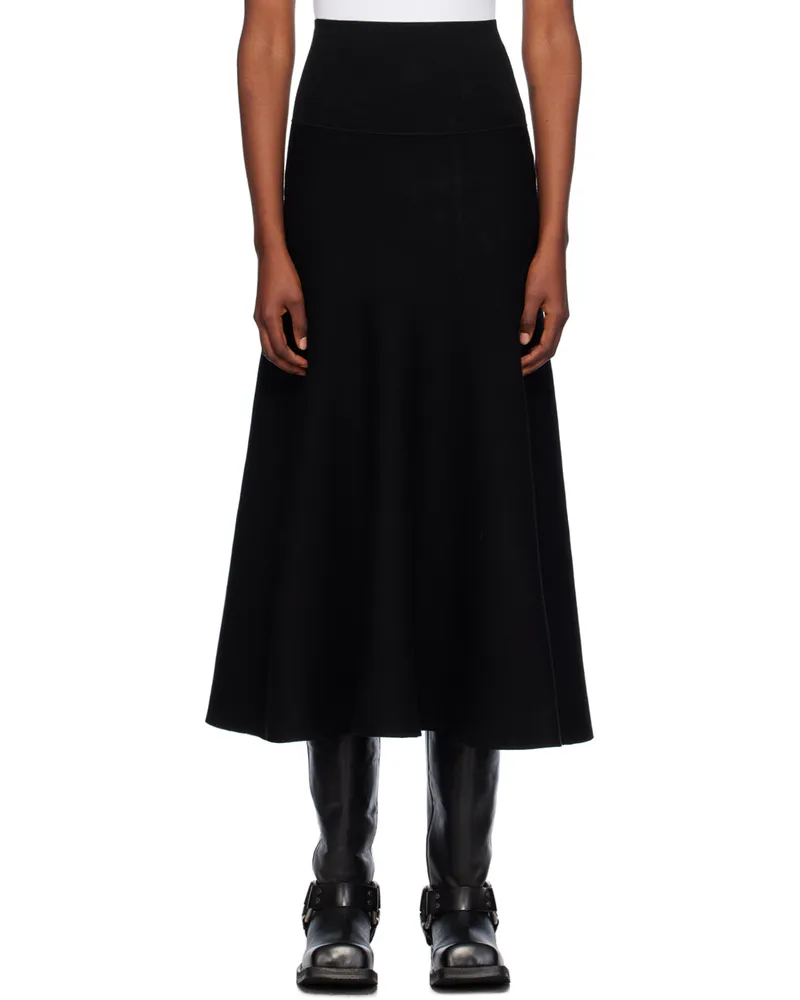 FRANKIE Shop Black Gabrielle Maxi Skirt Black