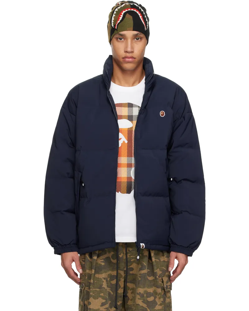 BAPE Navy One Point Down Jacket Nvy-navy
