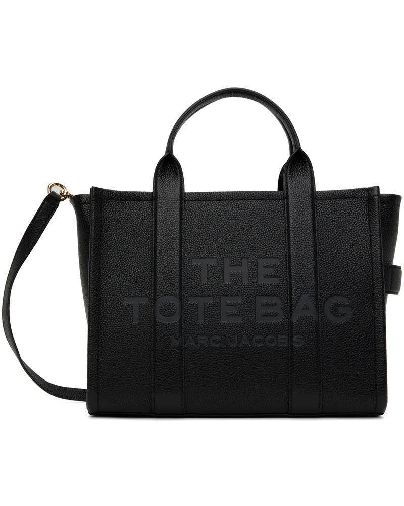 Marc Jacobs Black 'The Leather Medium' Tote 001