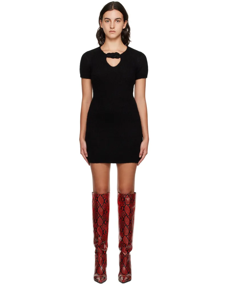 Alexander Wang Black Keyhole Minidress 001