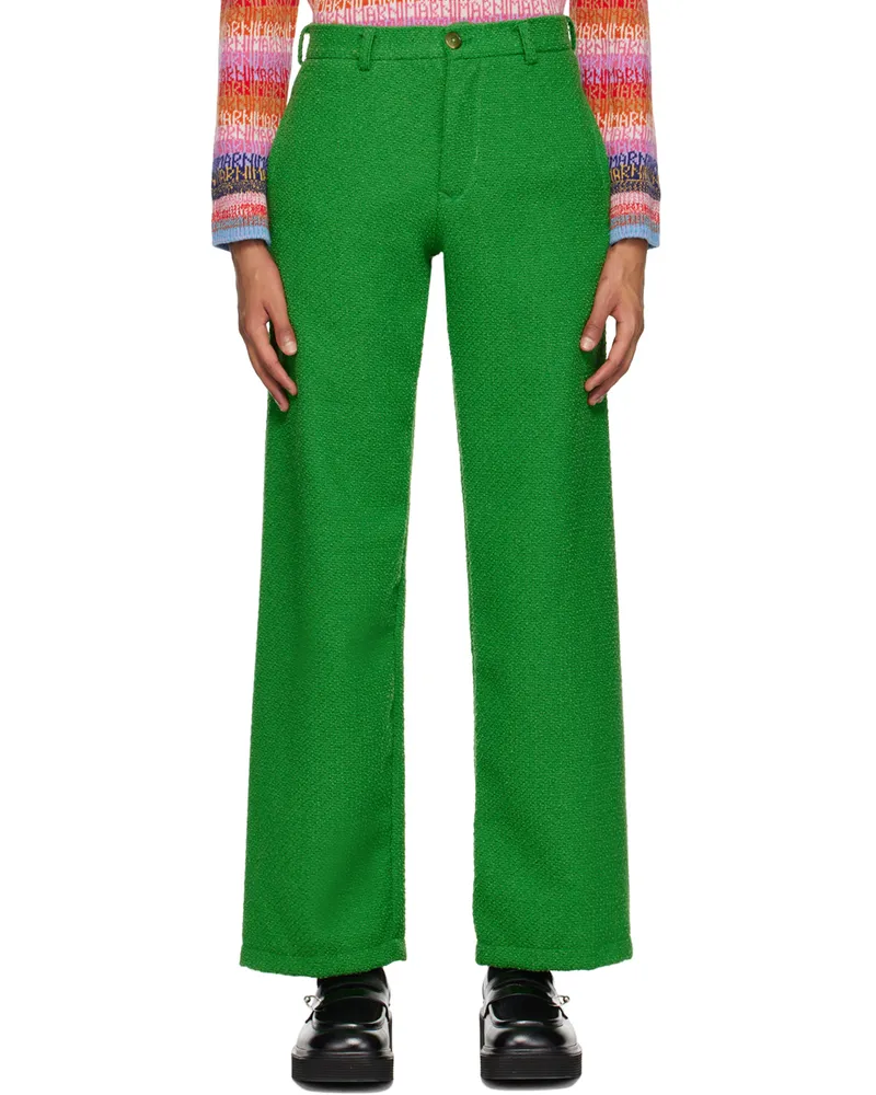 Theophilio Green Four-Pocket Trousers Green