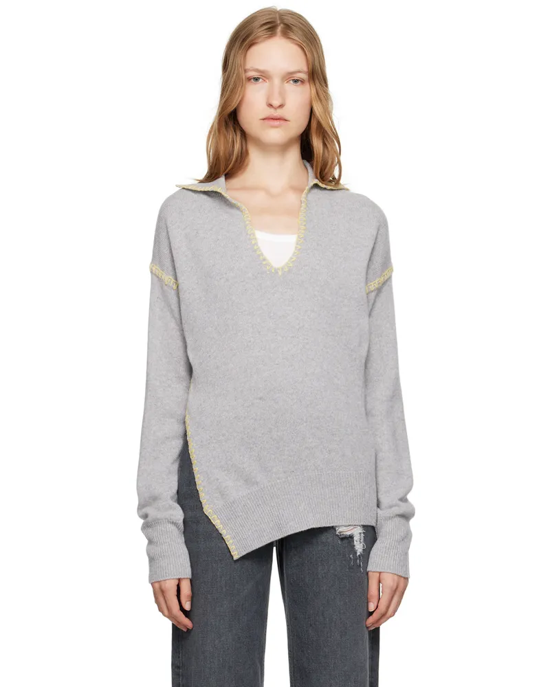 Marni Gray Mending Sweater 00n38