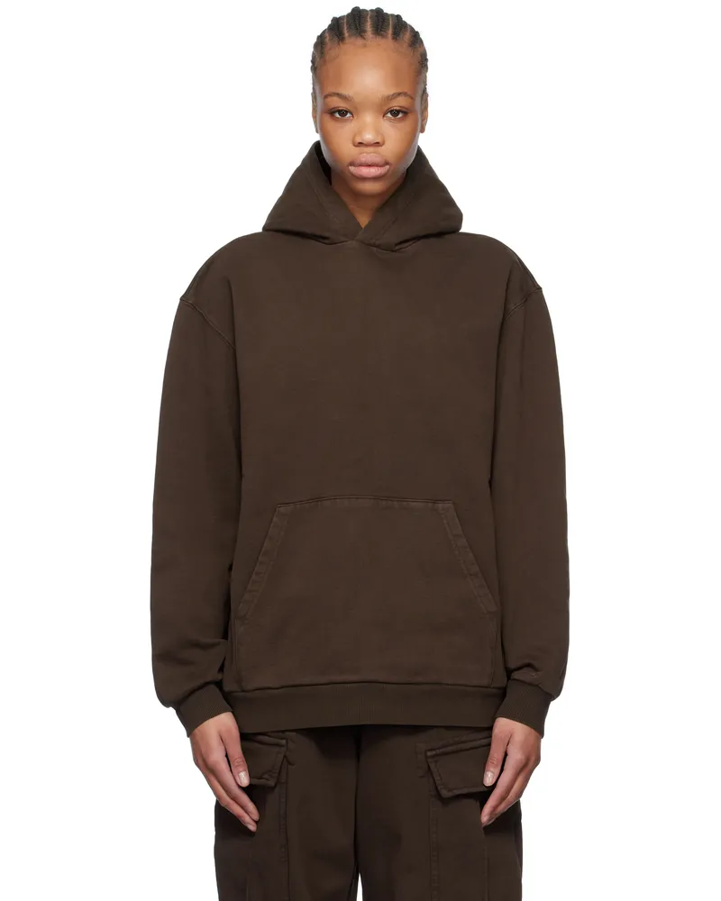 SKIMS Brown Boyfriend Fleece Hoodie Espresso