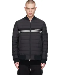 Moncler Black Patch Down Jacket Black