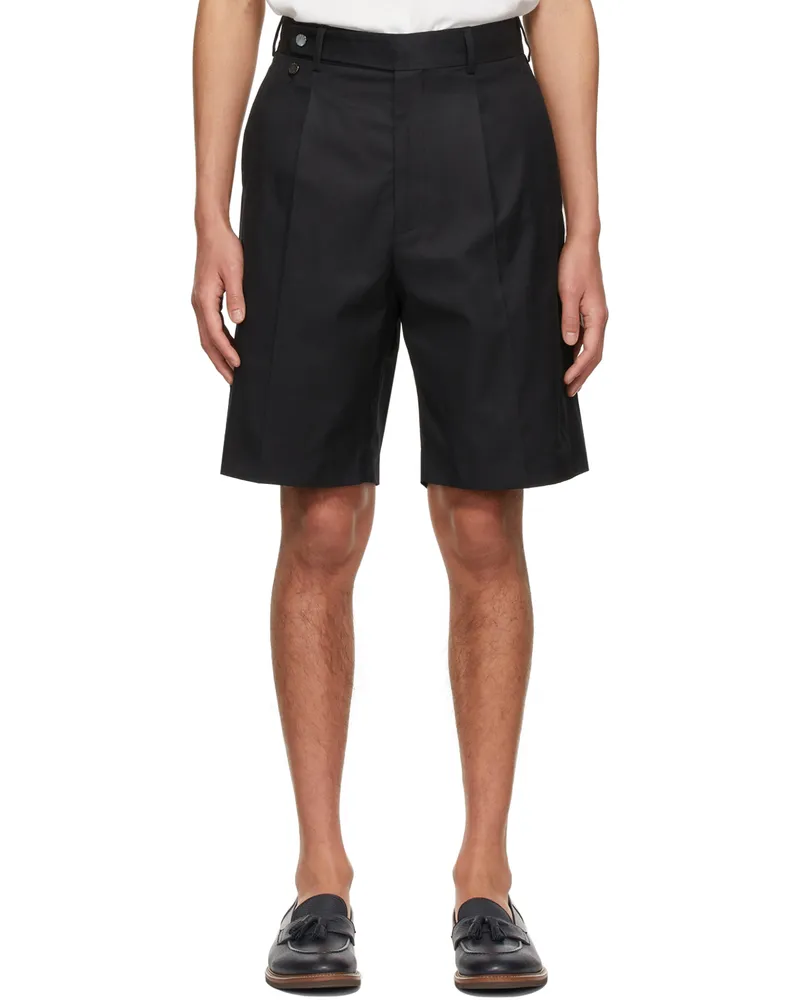 AGNONA Black Tailored Bermuda Shorts K09