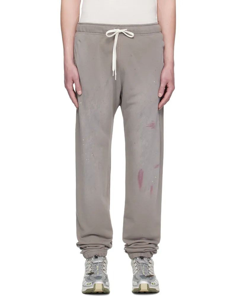 Maison Margiela Taupe Paint Splatter Sweatpants 803
