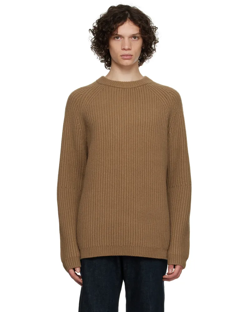 Joseph Tan Raglan Sweater Camel