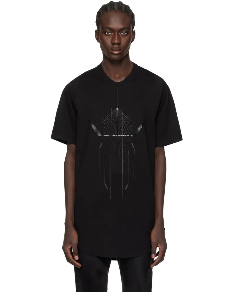 Julius Black Printed T-Shirt Black