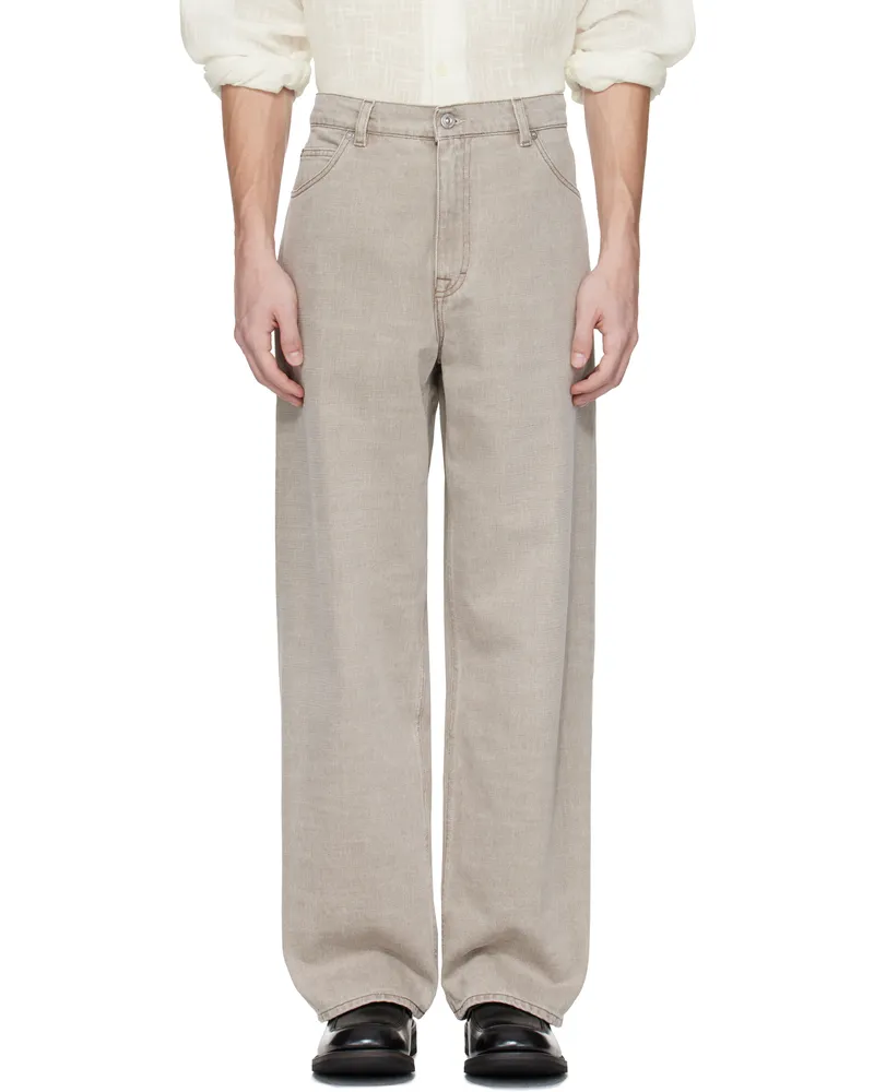 Our Legacy Taupe Vast Cut Jeans Vienna