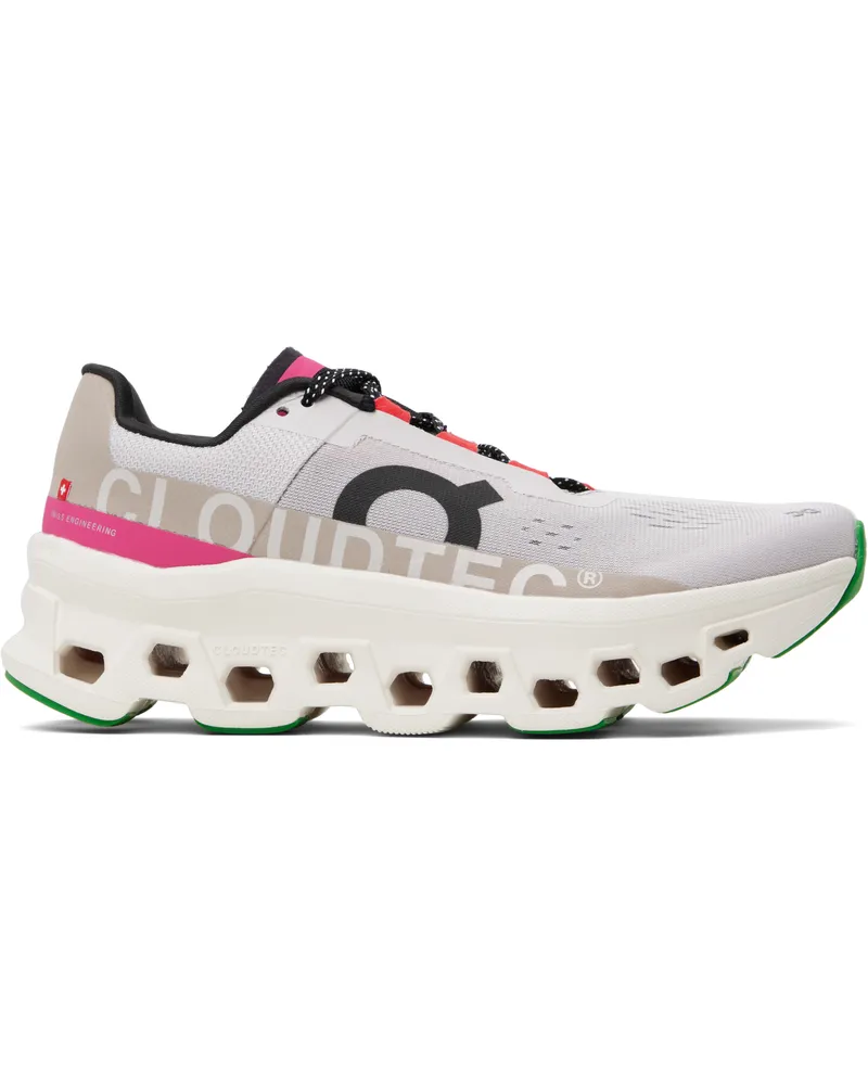 ON Gray Cloudmonster Sneakers Silver
