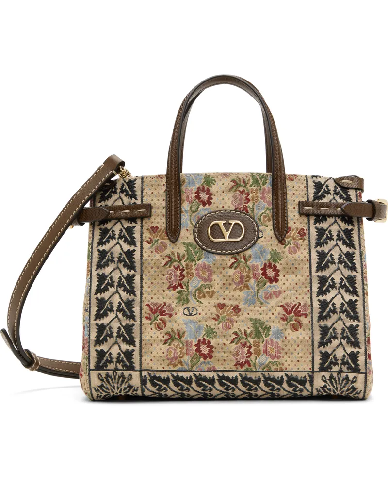 Valentino Garavani Multicolor Antibes Small Shopping Tote R9h