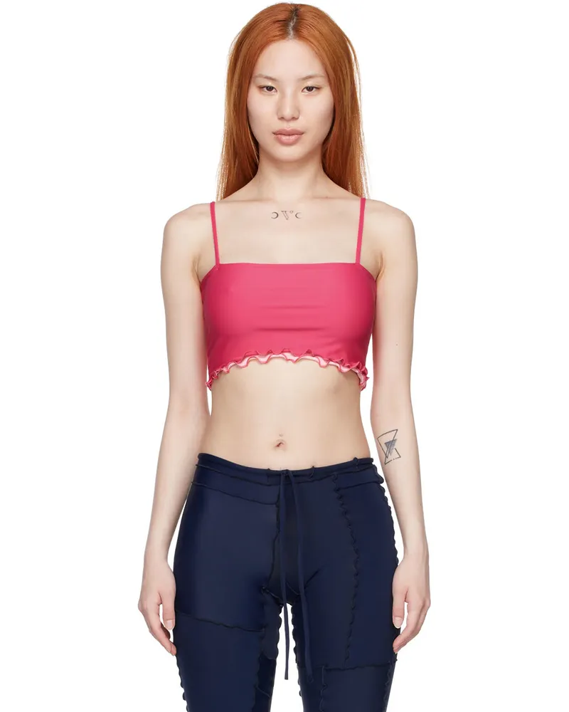 sherris Pink Nylon Tank Top 40