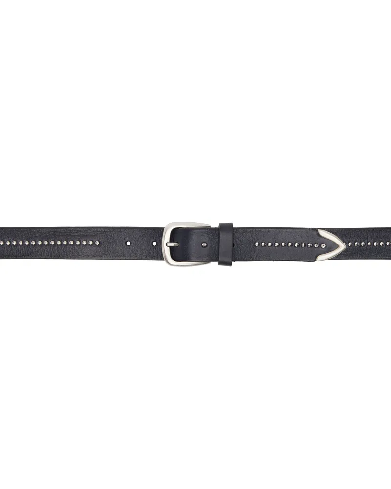 Anderson's SSENSE Exclusive Gray Studded Leather Belt G1