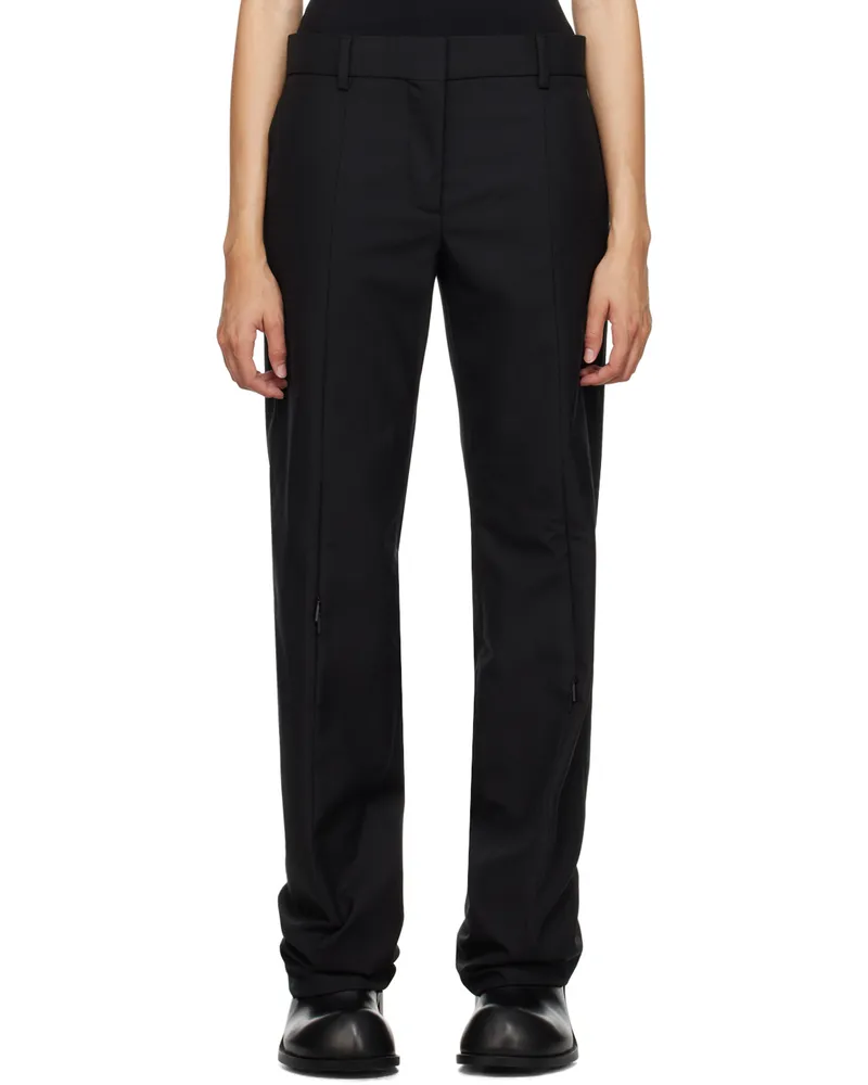 032c Black Wound Trousers Black
