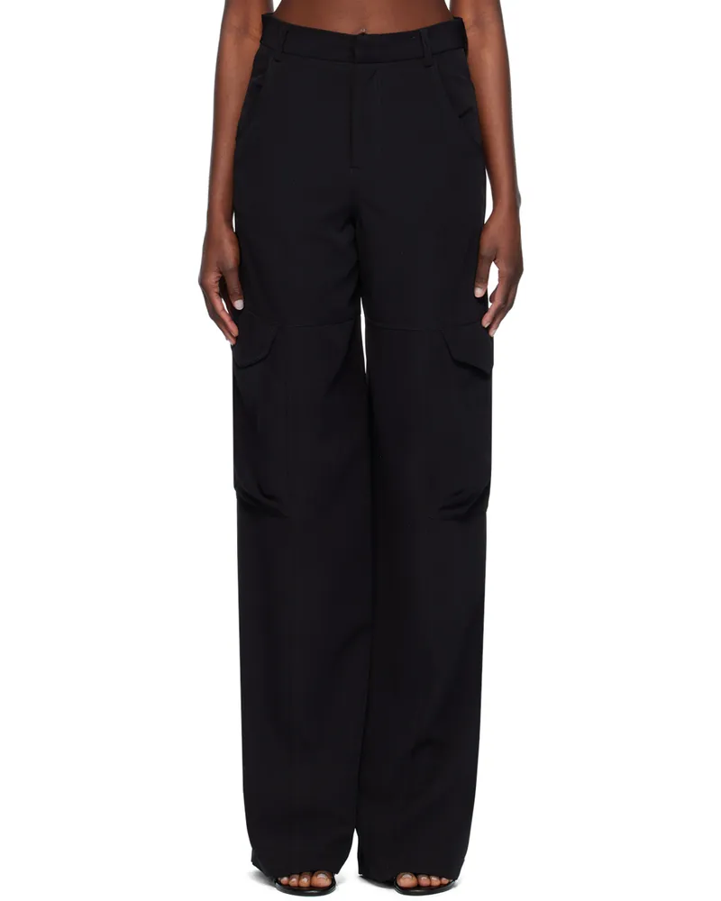 GCDS Black Ultracargo Trousers 99