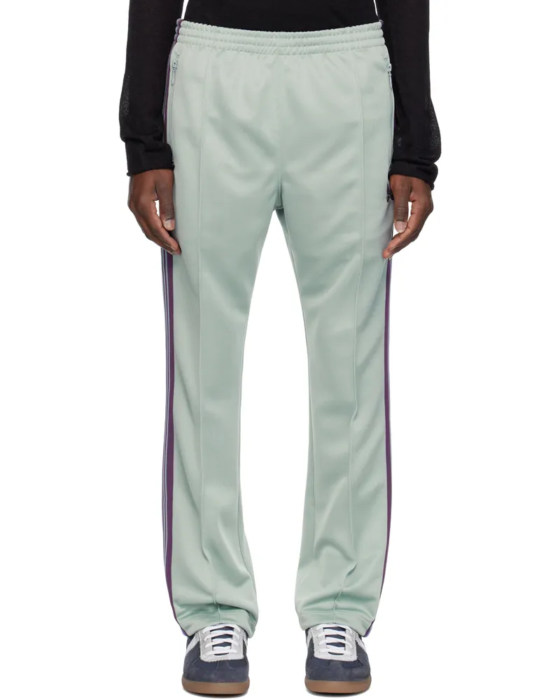 NEEDLES Green Narrow Track Pants B-Sax