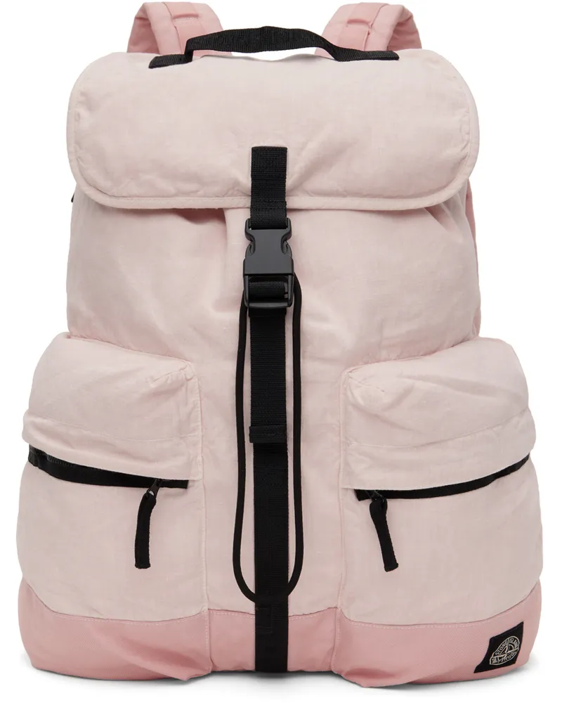 Stone Island Pink Drawstring Backpack Vpink