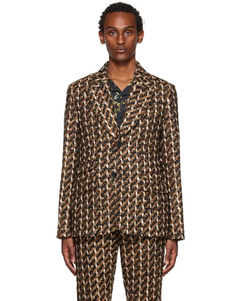 Erdem Brown Richard Blazer Camel