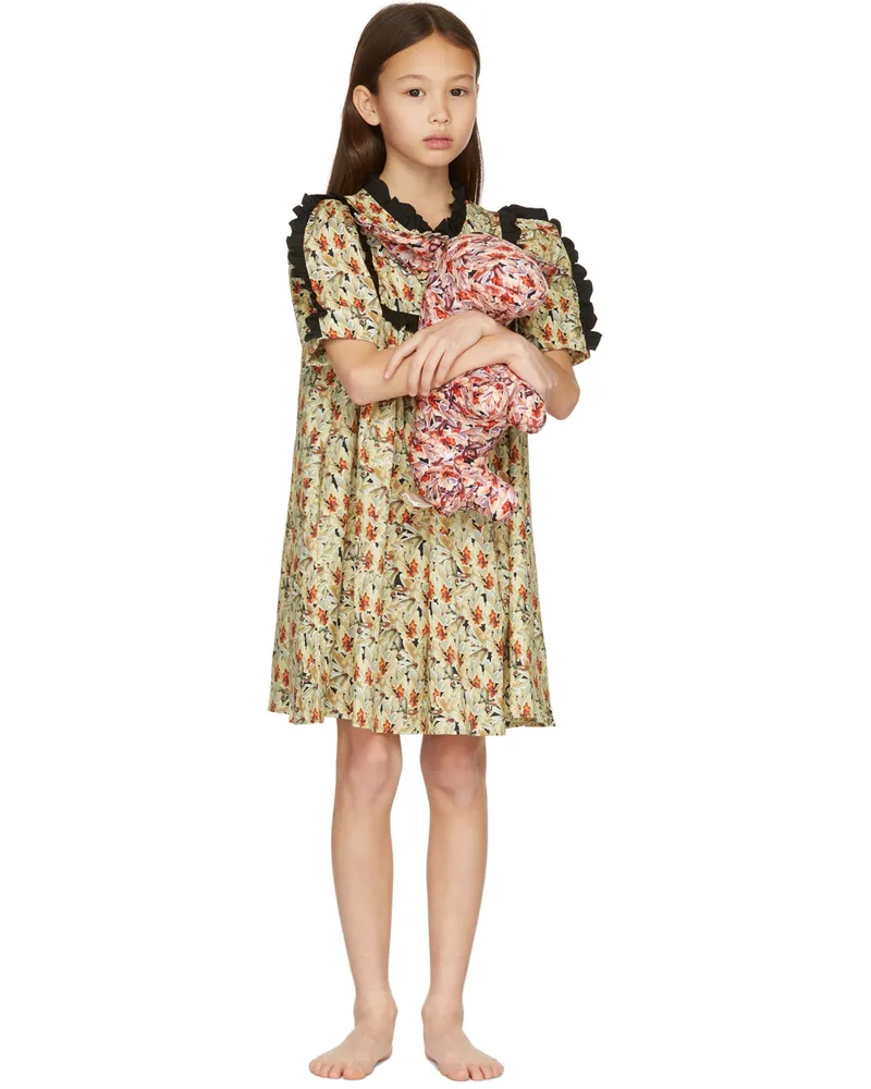 Kika Vargas Kids Khaki Herthie Dress Khaki