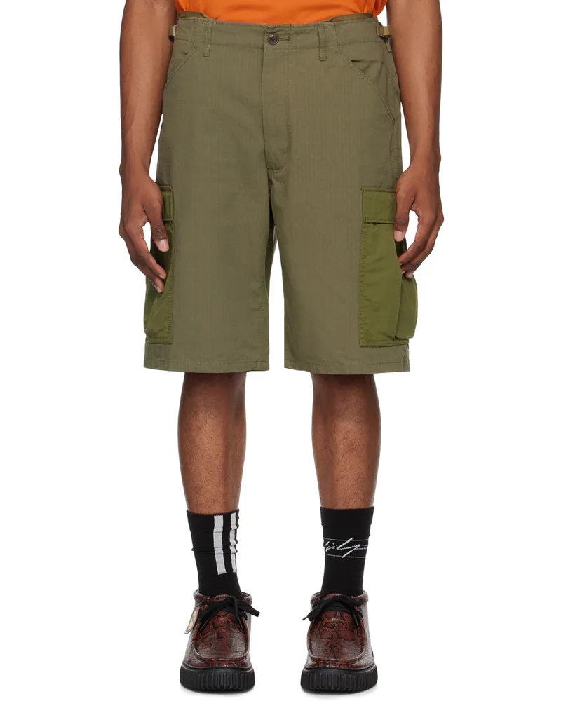 nanamica Khaki Wide Shorts Kk