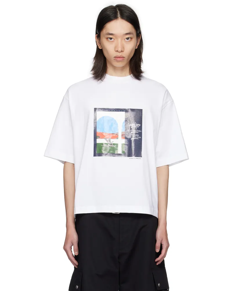 Jacquemus White La Casa 'Le t-shirt Scesa' T-Shirt 3fi