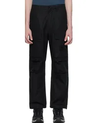 Stone Island Black Patch Cargo Pants Vblack