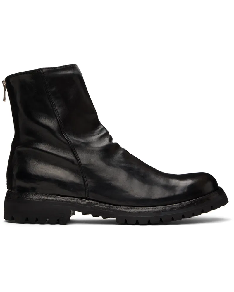 Officine Creative Italia Black Ikonic 006 Boots Nero