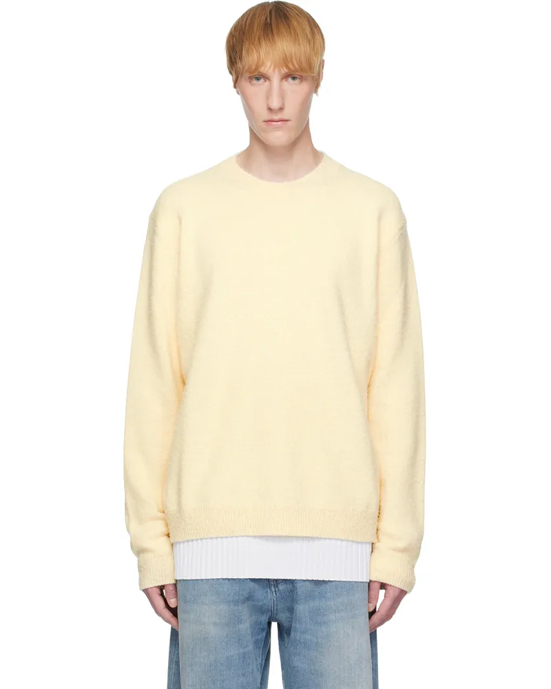 Maison Margiela Off-White Pilling Knitwear Sweater 101