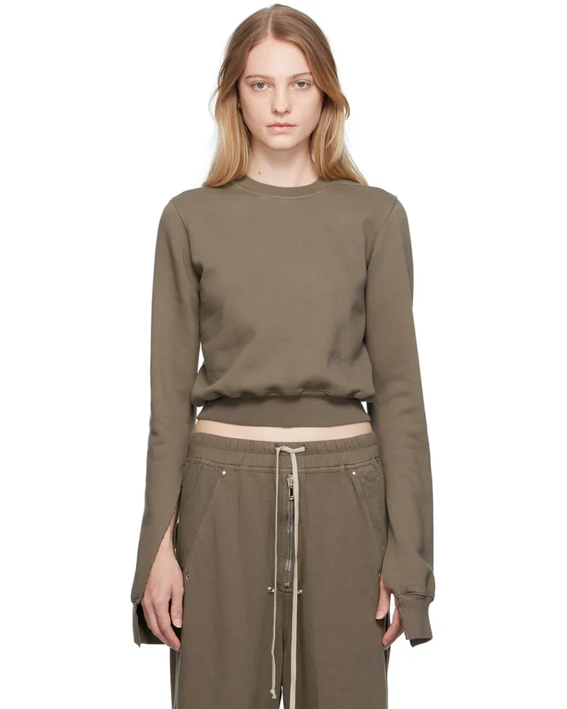 DRKSHDW by Rick Owens Gray Raw Edge Sweatshirt 34