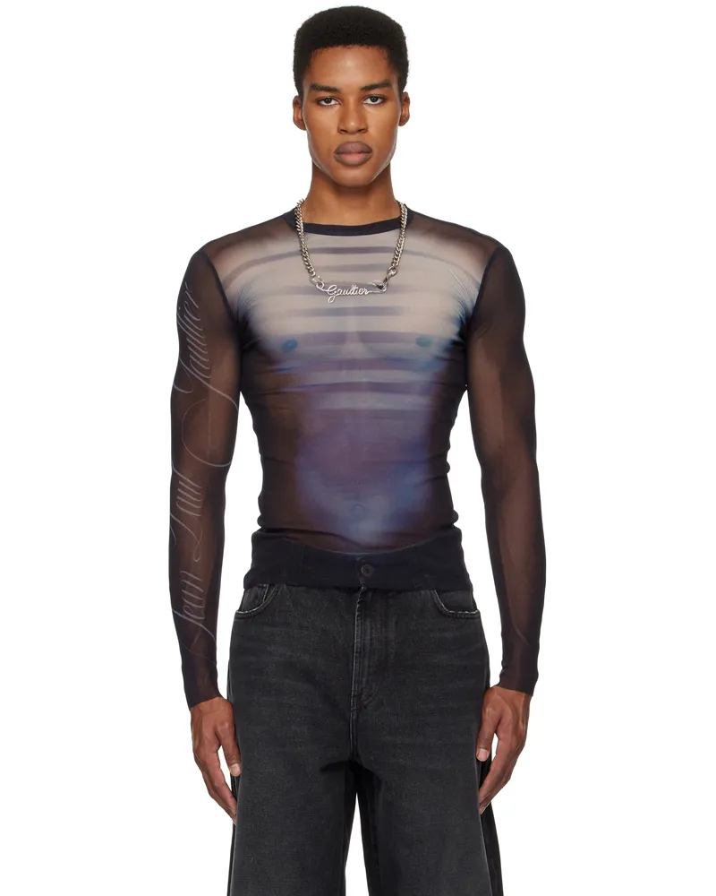 Jean Paul Gaultier Navy 'Le Mâle' T-shirt 595601-navy