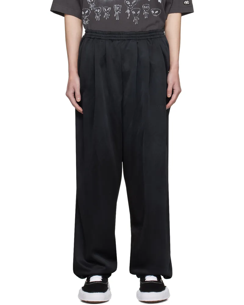 MIHARAYASUHIRO Black Wide Back Sweatpants Black
