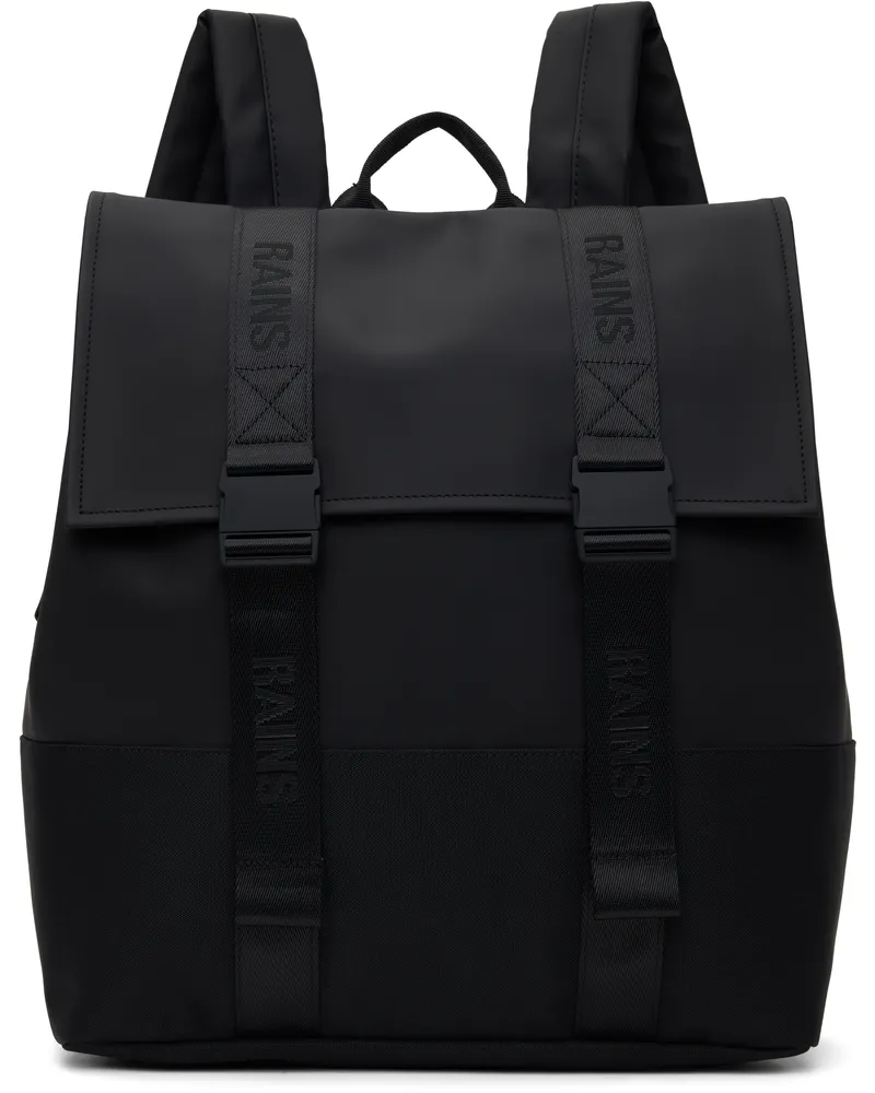 RAINS Black Trail MSN Backpack Black