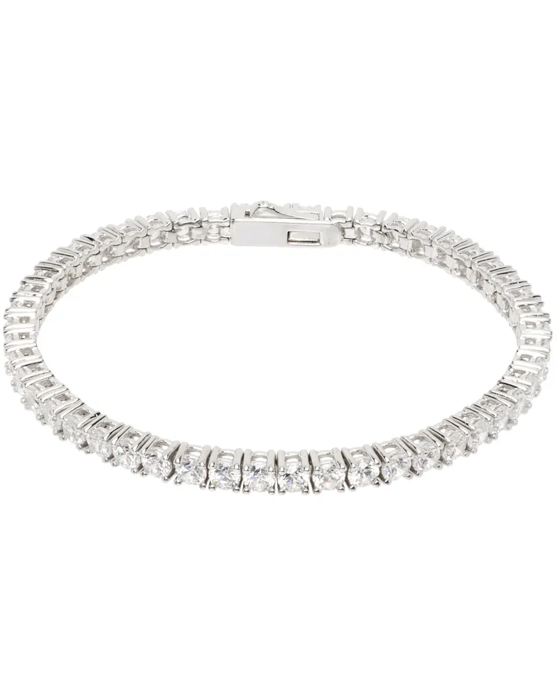 Numbering Silver #3924 Bracelet White