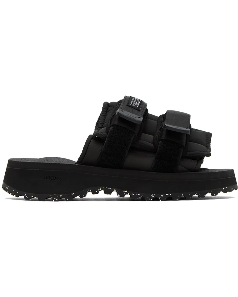 SUICOKE Black MOTO-Puffab Sandals Black