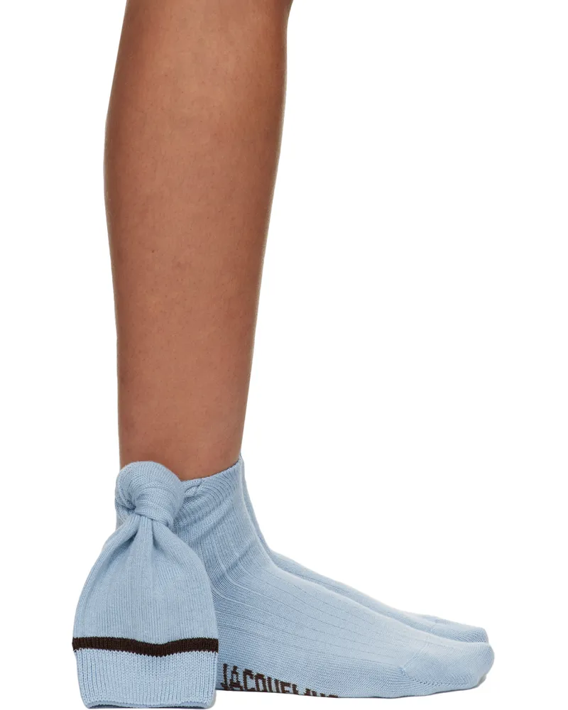 Jacquemus Blue Le Papier 'Les Chaussettes Noeud' Socks 330