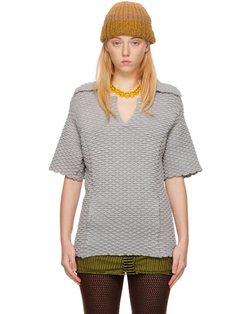 Isa Boulder Gray Peanut Polo Grey